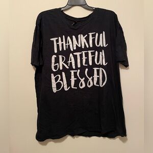 Women’s Plus Size Black Graphic T-Shirt